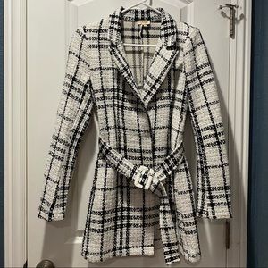 Tweed replicated coat